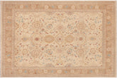 handmade Traditional Kafkaz Beige Lt. Brown Hand Knotted RECTANGLE 100% WOOL area rug 9x12