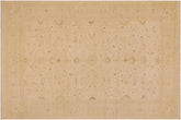handmade Traditional Kafkaz Beige Beige Hand Knotted RECTANGLE 100% WOOL area rug 9x12