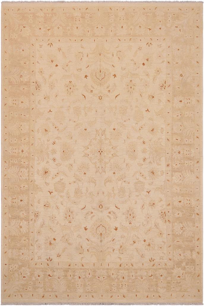 handmade Traditional Kafkaz Beige Lt. Brown Hand Knotted RECTANGLE 100% WOOL area rug 9 x 12
