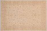 handmade Traditional Kafkaz Beige Lt. Brown Hand Knotted RECTANGLE 100% WOOL area rug 9x12