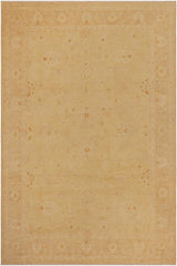 handmade Traditional Kafkaz Beige Tan Hand Knotted RECTANGLE 100% WOOL area rug 9 x 12