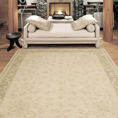 handmade Transitional Kafkaz Beige Green Hand Knotted RECTANGLE 100% WOOL area rug 9' x 12'