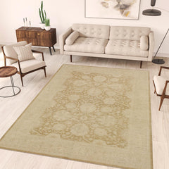 handmade Traditional Kafkaz Brown Beige Hand Knotted RECTANGLE 100% WOOL area rug 9x12