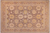 handmade Transitional Kafkaz Lt. Brown Beige Hand Knotted RECTANGLE 100% WOOL area rug 9' x 13'