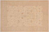 handmade Transitional Kafkaz Tan Beige Hand Knotted RECTANGLE 100% WOOL area rug 9' x 11'