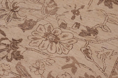 handmade Traditional Kafkaz Beige Tan Hand Knotted RECTANGLE 100% WOOL area rug 10 x 13