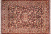 handmade Traditional Gullrook Brown Beige Hand Knotted RECTANGLE 100% WOOL area rug 8x11