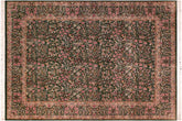 handmade Transitional Gulshan Green Gold Hand Knotted RECTANGLE 100% WOOL area rug 8x10