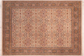 Tabriz Pak-Persian Karan Tan/Green Wool Rug - 8'3'' x 10'3''
