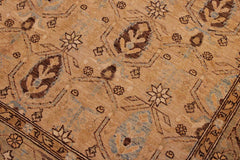 handmade Transitional Kafkaz Tan Brown Hand Knotted RECTANGLE 100% WOOL area rug 6 x 10