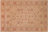 handmade Traditional Kafkaz Gold Gold Hand Knotted RECTANGLE 100% WOOL area rug 6x9