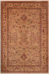 handmade Traditional Kafkaz Gray Tan Hand Knotted RECTANGLE 100% WOOL area rug 6 x 9