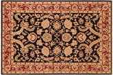 handmade Traditional Kafkaz Black Red Hand Knotted RECTANGLE 100% WOOL area rug 6x9