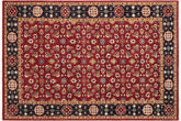 handmade Transitional Kafkaz Red Blue Hand Knotted RECTANGLE 100% WOOL area rug 6' x 9'