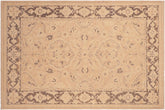 handmade Traditional Kafkaz Tan Brown Hand Knotted RECTANGLE 100% WOOL area rug 6x9