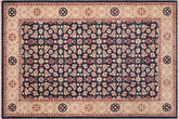 handmade Transitional Kafkaz Blue Tan Hand Knotted RECTANGLE 100% WOOL area rug 6' x 9'