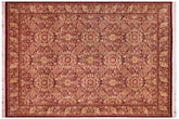 handmade Transitional Dhop Red Red Hand Knotted RECTANGLE 100% WOOL area rug 9x12