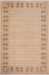 handmade Modern Gabbeh Multi Brown Hand Knotted RECTANGLE 100% WOOL area rug 10 x 14