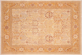 handmade Traditional Sarook Beige Orange Hand Knotted RECTANGLE 100% WOOL area rug 8' x 10'