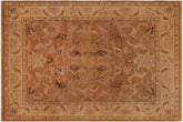 handmade Traditional Antique Copper Tan Hand Knotted RECTANGLE 100% WOOL area rug 8x9