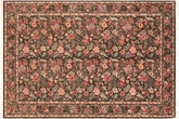 handmade Transitional Abusson Green Gold Hand Knotted RECTANGLE 100% WOOL area rug 6x9