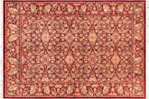 handmade Transitional Doop Red Gold Hand Knotted RECTANGLE 100% WOOL area rug 6x9