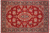 handmade Traditional Sarook Red Blue Hand Knotted RECTANGLE 100% WOOL area rug 6x9