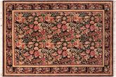 handmade Transitional Basarabian Black Red Hand Knotted RECTANGLE 100% WOOL area rug 6x9