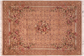 handmade Traditional Rasmi Romal Taupe Gold Hand Knotted RECTANGLE 100% WOOL area rug 6x10