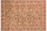 handmade Transitional Marry Gold Green Red Hand Knotted RECTANGLE 100% WOOL area rug 6x9