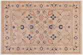 handmade Traditional Tabrizjalil Ivory Ivory Hand Knotted RECTANGLE 100% WOOL area rug 6 x 9