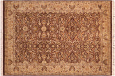 Pak-Persian Kizzy Brown/Taupe Wool Rug - 5'11'' x 9'0''