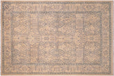handmade Transitional Design Ivory Ivory Hand Knotted RECTANGLE 100% WOOL area rug 6' x 9'
