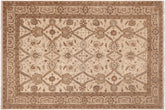 handmade Transitional Kafkaz Beige Blue Hand Knotted RECTANGLE 100% WOOL area rug 9' x 13'