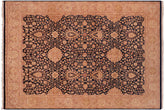 handmade Transitional Sultan Blue Tan Hand Knotted RECTANGLE 100% WOOL area rug 8 x 10