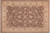 handmade Traditional Kafkaz Lt. Brown Beige Hand Knotted RECTANGLE 100% WOOL area rug 8x10