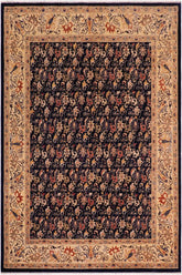 handmade Transitional Kafkaz Blue Lt. Gold Hand Knotted RECTANGLE 100% WOOL area rug 8 x 10