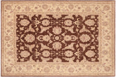 handmade Transitional Kafkaz Brown Beige Hand Knotted RECTANGLE 100% WOOL area rug 8' x 10'