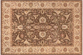handmade Traditional Kafkaz Brown Beige Hand Knotted RECTANGLE 100% WOOL area rug 8x12