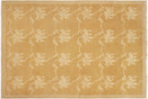 handmade Modern Kafkaz Dull Orange Tan Hand Knotted RECTANGLE 100% WOOL area rug 9' x 12'