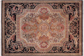 handmade Traditional Firdous Lt. Gray Black Hand Knotted RECTANGLE 100% WOOL area rug 10x14