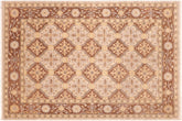 handmade Transitional Kafkaz Beige Brown Hand Knotted RECTANGLE 100% WOOL area rug 6' x 9'