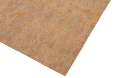 handmade Transitional Kafkaz Beige Rust Hand Knotted RECTANGLE 100% WOOL area rug 8 x 10