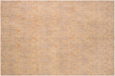 handmade Modern Kafkaz Beige Rust Hand Knotted RECTANGLE 100% WOOL area rug 8' x 10'