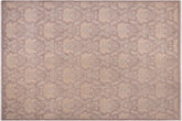 handmade Modern Kafkaz Lt. Brown Gray Hand Knotted RECTANGLE 100% WOOL area rug 9' x 11'