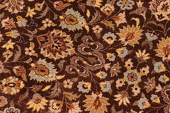 handmade Traditional Brown Lt. Blue Hand Knotted RECTANGLE 100% WOOL area rug 8' x 10'
