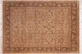 handmade Transitional Persian Taupe Brown Hand Knotted RECTANGLE 100% WOOL area rug 8x10