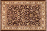 handmade Traditional Kafkaz Brown Beige Hand Knotted RECTANGLE 100% WOOL area rug 8x10