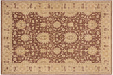 handmade Traditional Kafkaz Brown Tan Hand Knotted RECTANGLE 100% WOOL area rug 10x14