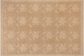 handmade Modern Kafkaz Lt. Brown Beige Hand Knotted RECTANGLE 100% WOOL area rug 9' x 11'